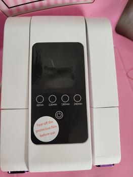 Product Review of Pengering Sepatu Digital Cerdas dengan Pengatur Waktu dan Cahaya Ungu - 220V [Biru Putih] from Tokopedia customer review 0