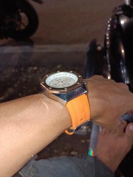 Product Review of Jam Tangan Unisex Model HB Warna Orange from Tokopedia customer review 0