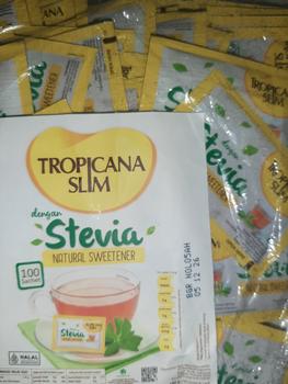 Product Review of Tropicana Slim Sweetener Stevia 180 gram (100 sachet) from Tokopedia customer review 0