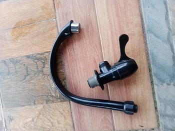 Product Review of Keran air Keran angsa Mahkota PVC MURAH Mewah Cuci Piring / Wastafel / Kamar mandi / Dapur Hitam bathtub faucet from Tokopedia customer review 1