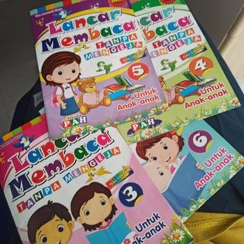 Product Review of Lancar Membaca Tanpa Mengeja Full Color (Jilid 1-6) - untuk PAUD TK from Tokopedia customer review 0
