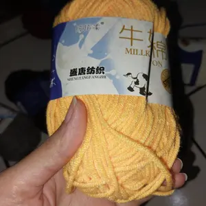 Benang rajut katun impor big ply/milk cotton yarn MCP5