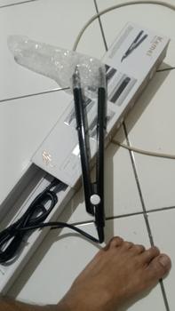 Product Review of Catokan Rambut Kemei 2139 Catokan Rambut 2in1 Ceramic berkualitas Meluruskan Hitam Straightener from Tokopedia customer review 0