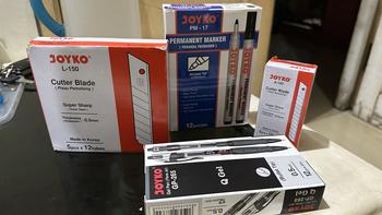 Product Review of JOYKO PERMANENT MARKER ROUND TIP BLACK BLUE RED / SPIDOL PERMANEN JOYKO PENANDA HITAM BIRU MERAH PM-17 PM-18 PM-19 [12PCS] Stationery from Tokopedia customer review 0