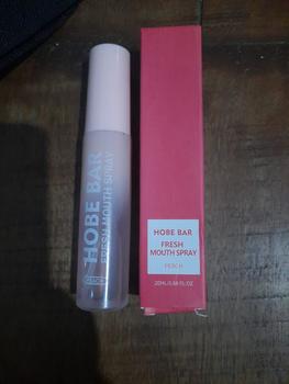 Product Review of HOBE BAR Probiotic Oral Spray - Sugar-Free, Alcohol-Free, and Preservative-Free, Peach Mint Flavor for Fresh Breath (20 ml) hobe bar pewangi mulut semprot mouth spray parfum mulut Liquid from Tokopedia customer review 0