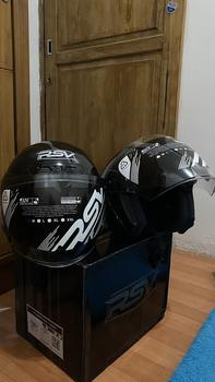 Product Review of HELM Half Face RSV NEW WINDTAIL CARBON GLOSSY  Motorcycle from Tokopedia customer review 1
