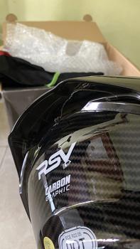 Product Review of HELM Half Face RSV NEW WINDTAIL CARBON GLOSSY  Motorcycle from Tokopedia customer review 3