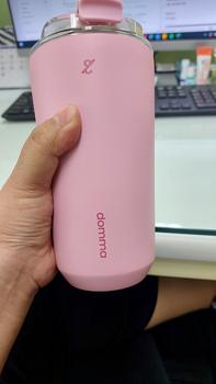 Product Review of [Domma] 480 ml Go-Sip Tumbler Double Wall Stainless Steel Insulated Water Bottle Botol Minum Thermos Kopi Teh Mug Vacuum from Tokopedia customer review 1