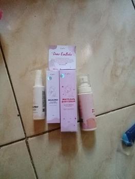 Product Review of ESASKIN (Paket) Peeling Spray dan Body Serum - Spesial Kulit Belang Mencerahkan Tubuh Serum Badan Kaki tangan from Tokopedia customer review 1