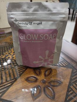 Product Review of Glow Soap With Retinol & Niacinamide By Dr Richard Lee sabun pencerah wajah dan badan untuk memudarkan flek hitam kerutan jerawat dan mencegah penuaan dini BPOM Perawatan Tubuh Mencerahkan Wangi from Tokopedia customer review 0