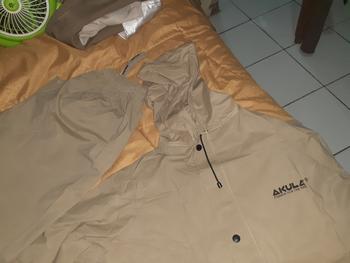 Product Review of JAS HUJAN SETELAN DEWASA PRIA WANITA ANTI REMBES TERBAIK BY AKULA from Tokopedia customer review 1
