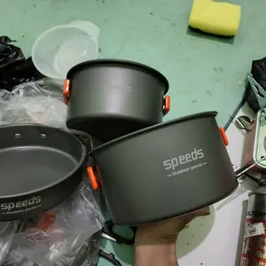 SPEEDS Cooking SET Paket Dapur Camping  Mini Cooking Cookware Kompor Portable Masak 2-6 Orang Dapur Outdoor Ringan 003-301