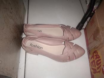 Product Review of LVR TG1726 Sepatu Flat Shoes Wanita Jelly Fashion from Tokopedia customer review 3