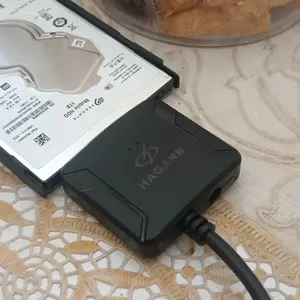 Kabel HDD/SSD SATA ke USB 3.0 HAGANN CON-CC91 dilengkapi DC Port Adaptor OTG