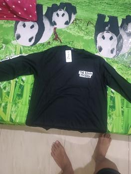 Product Review of Rown Division Kaos Longsleeve Modensty Black Pria from Tokopedia customer review 0