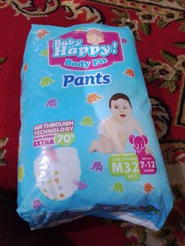 Product Review of [1 PACK] BABY HAPPY Body Fit Pants Big Pack from Tokopedia customer review 0