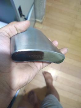 Product Review of botol pipih stainless steel hip flask memo bottle anti karat 304 from Tokopedia customer review 0