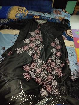 Product Review of Gamis hayget VIRAL MASA KINI  motif Natasya from Tokopedia customer review 0
