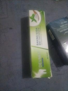 Product Review of DEVNEN Pasta Gigi Pemutih Dan Perontok Karang Pemutih Gigi Kuning Berkerak Menghilangkan Bau Mulut 180g Memutihkan Kuning Gigi Toothpaste - Pemutih Gigi Kuning Permanen Ampuh Viral Di Pembersih Gigi Biar Putih / Pencegah Gigi Berlubang from Tokopedia customer review 0