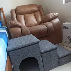 WOOFIDOO Pet Three Ladder Foldable Storage Dog Stairs Steps Tangga Anjing Rumah Ranjang Anjing