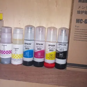 1 Set 4 Warna Tinta Epson 003 Refill 70ml Hitam Cyan Magenta Kuning Untuk Epson L1110 L3100 L3101 L3110 L3150 L3210 L4150 L5190 L5290