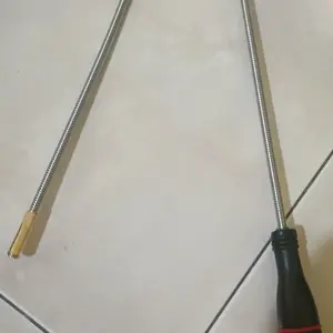 60cm Flexible Panjang Stick Magnet Magnetic Bar Magnet Tongkat Tongkat Magnet Pengambil Barang Kepala Datar Alat Pick Up