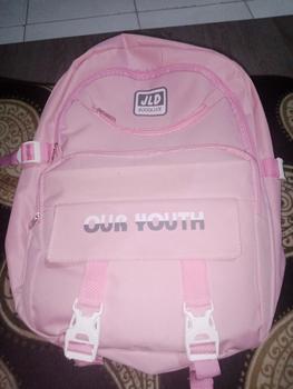 Product Review of FINDA - Tas Ransel Sekolah Anak Remaja SD SMP SMA Traveling Aesthetic Tas Punggung Murah Populer Kekinian Polos Kapasitas Besar Acara Outdoor Stylish Fashion from Tokopedia customer review 1