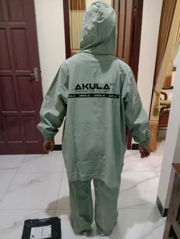 Product Review of JAS HUJAN SETELAN DEWASA PRIA WANITA ANTI REMBES TERBAIK BY AKULA from Tokopedia customer review 3