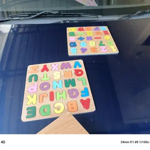 LO Puzzle ABC dan Number Murah Chunky Puzzle Anak Kayu 3D Puzzle Huruf dan Angka Jigsaw Wooden Edukasi