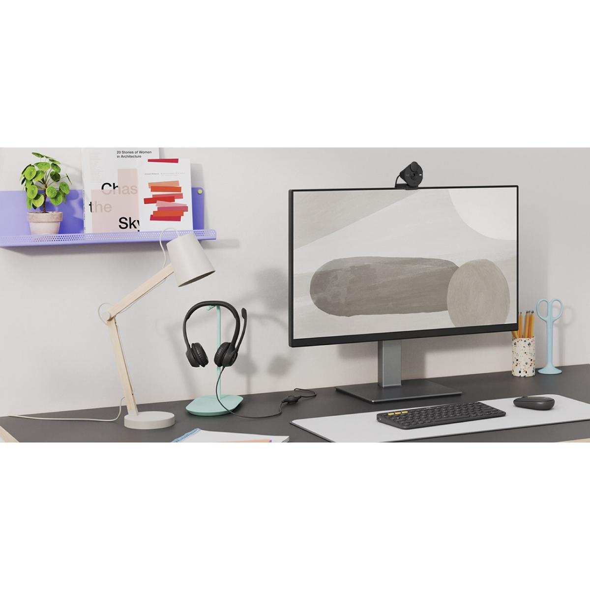 Logitech Brio 300 Webcam Full HD Shutter Privasi & Noise-Reducing Mic