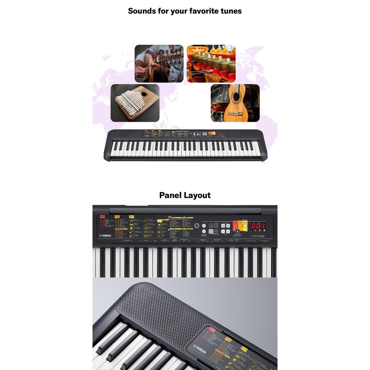 Product Introduction of Keyboard Yamaha PSRF52 / PSR F52 Yamaha Original 1