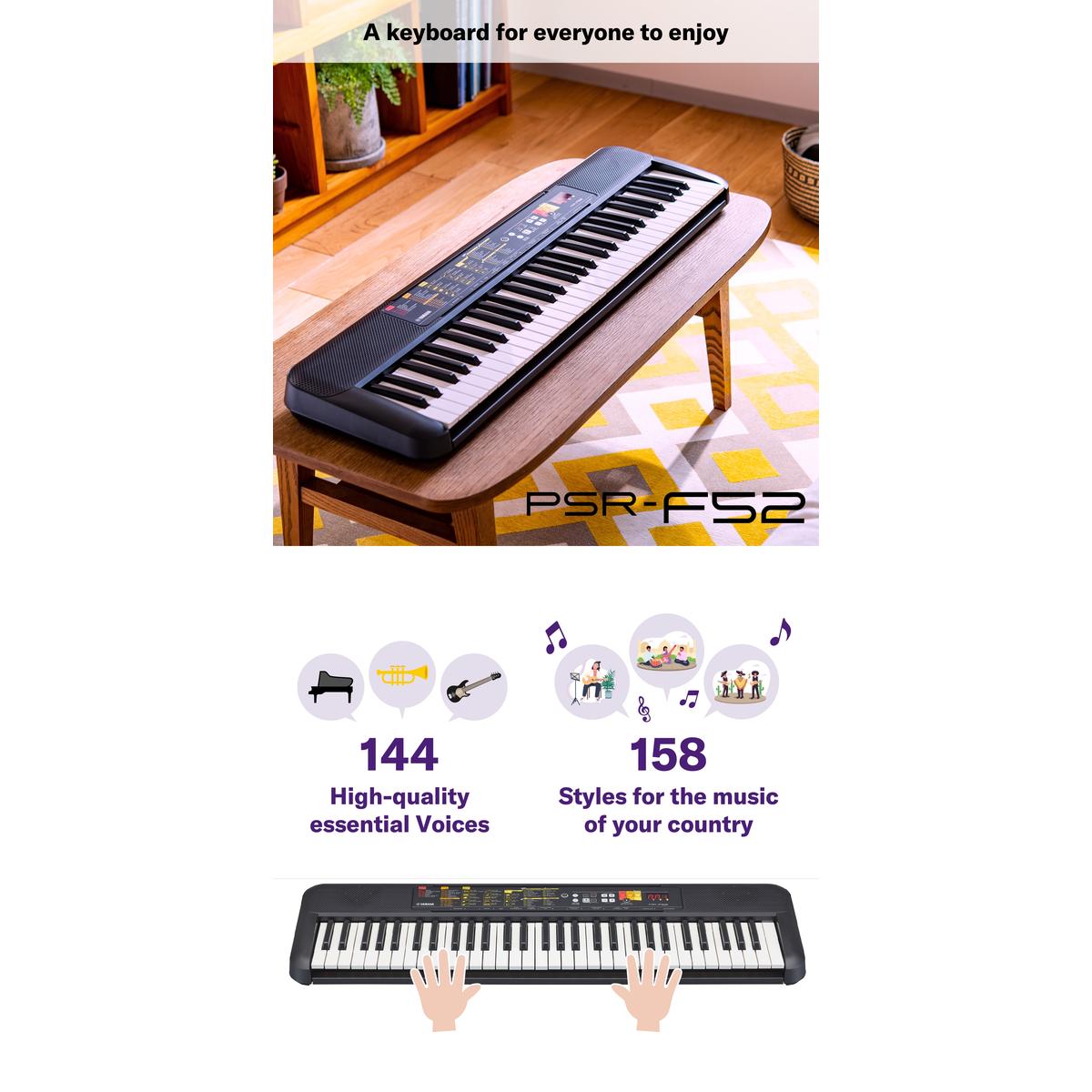 Product Introduction of Keyboard Yamaha PSRF52 / PSR F52 Yamaha Original 0