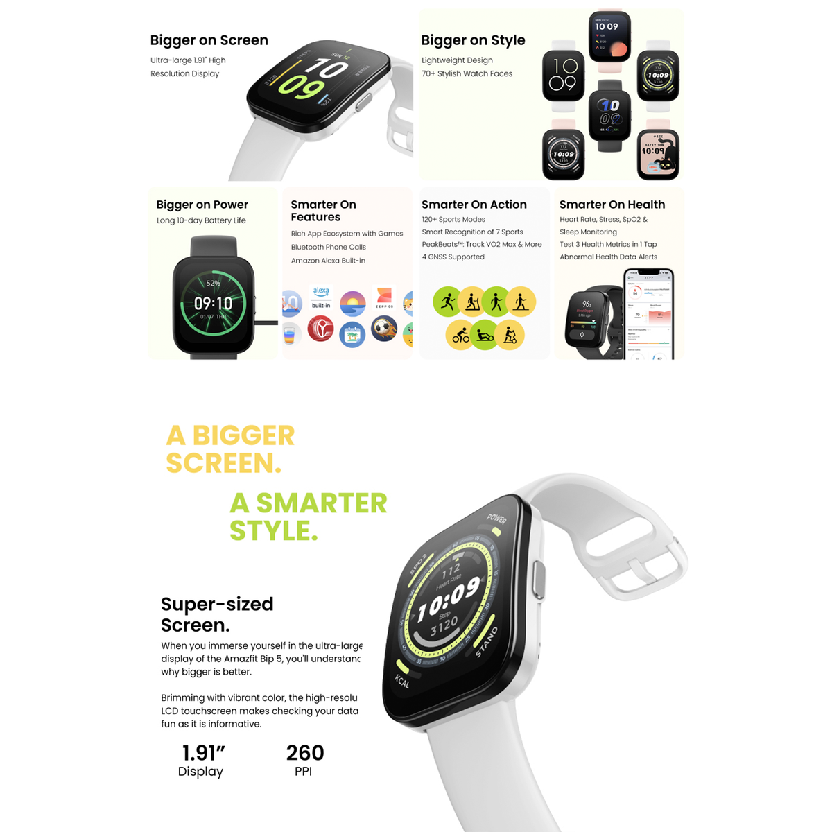 Product Introduction of Amazfit Official Bip 5 46mm Women Smartwatch 1
