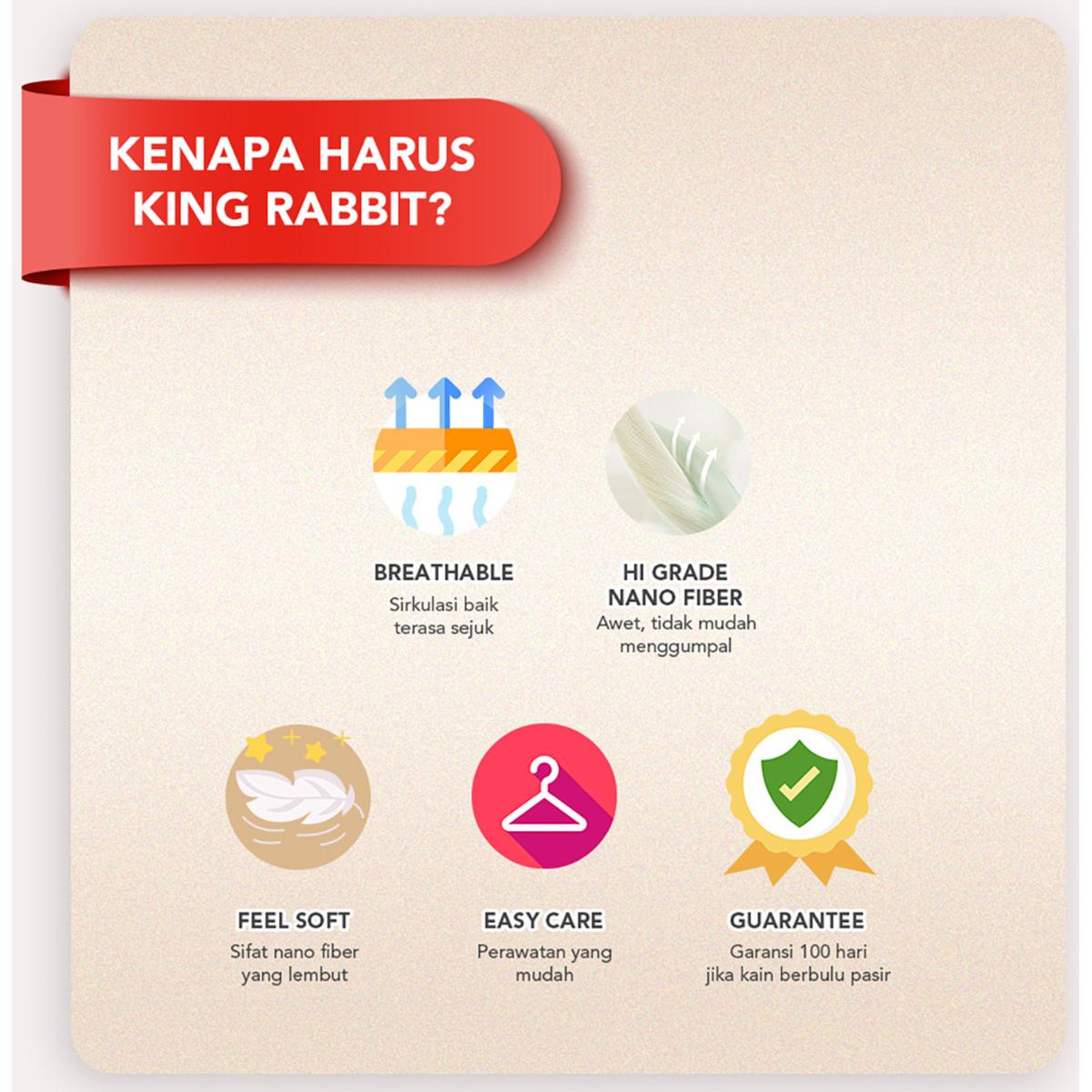 Product Introduction of King Rabbit Premium Matress Protector / Pelindung Kasur uk. 160X200 cm 2