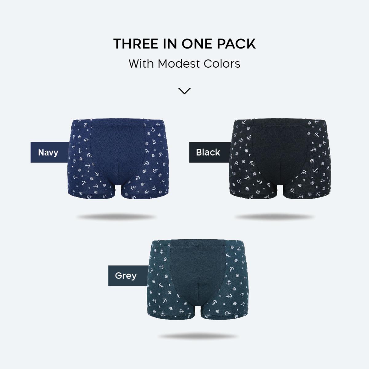 Product Introduction of Flyman Man Anchor Boxer Pria Dewasa FM 3167 1 Pack Isi 3 5
