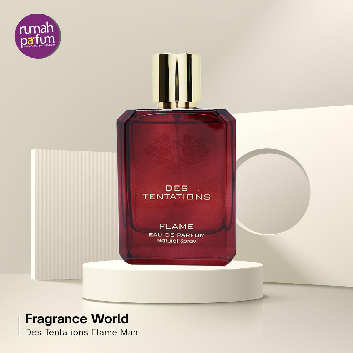 Product Introduction of Parfum Fragrance World Des Tentations Flame Man 100 ML 1