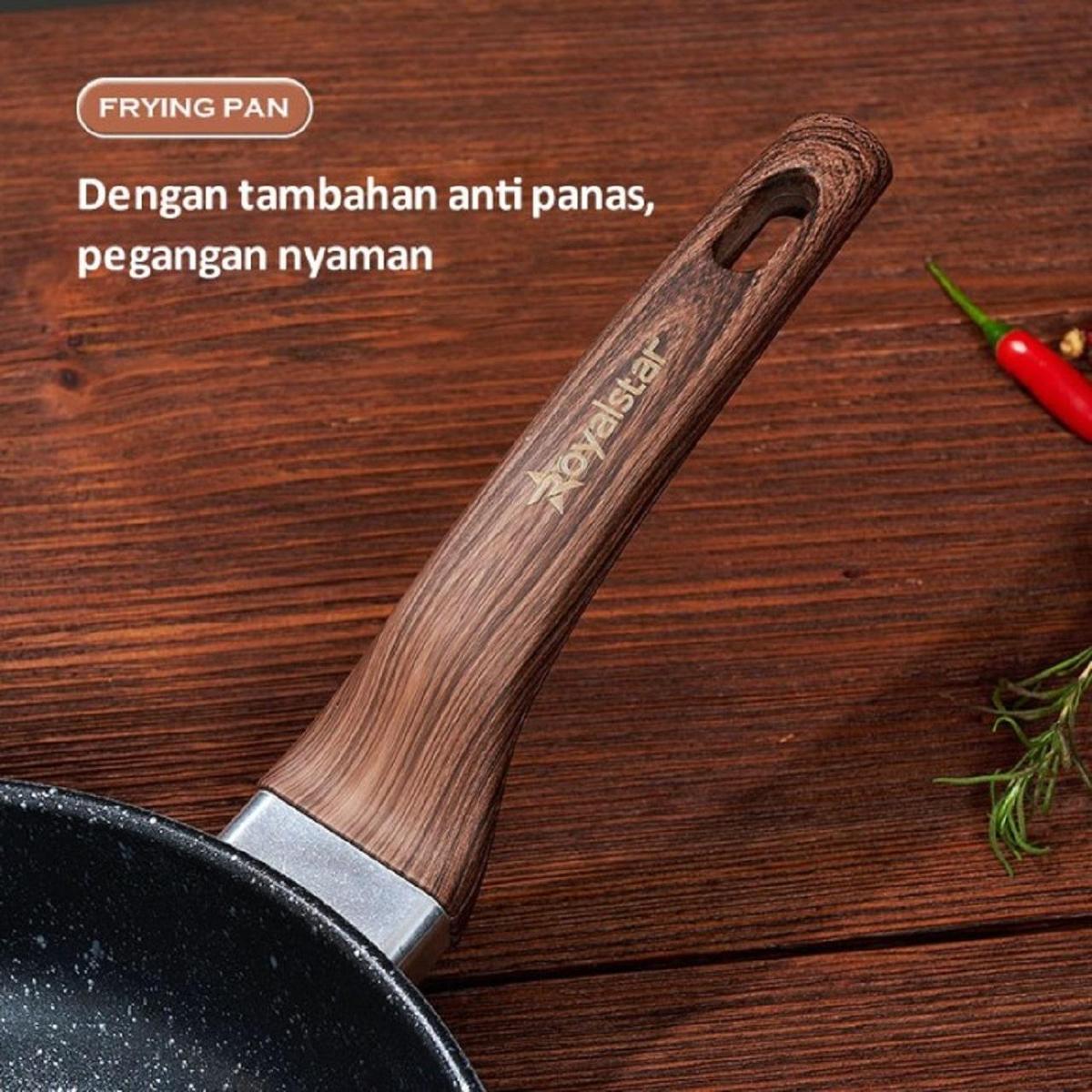 Product Introduction of Royalstar Nobilis Granite Pan 28/30 cm+LID-Panci Wajan Penggorengan 2