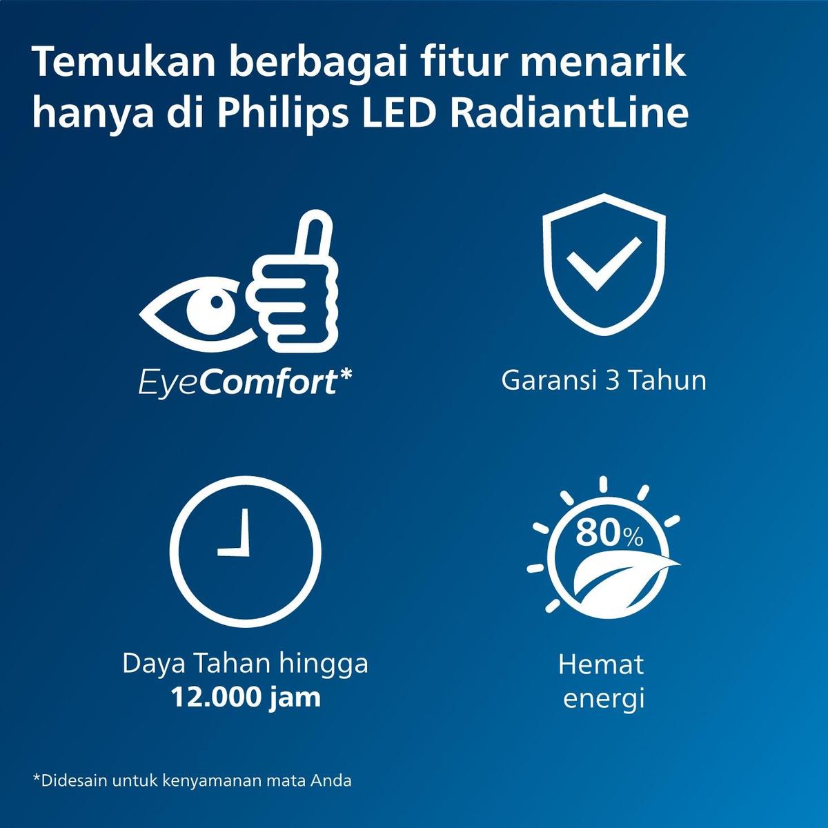 Product Introduction of Lampu Philips RadiantLine Multipack Bohlam LED 9W 6500K Putih 2