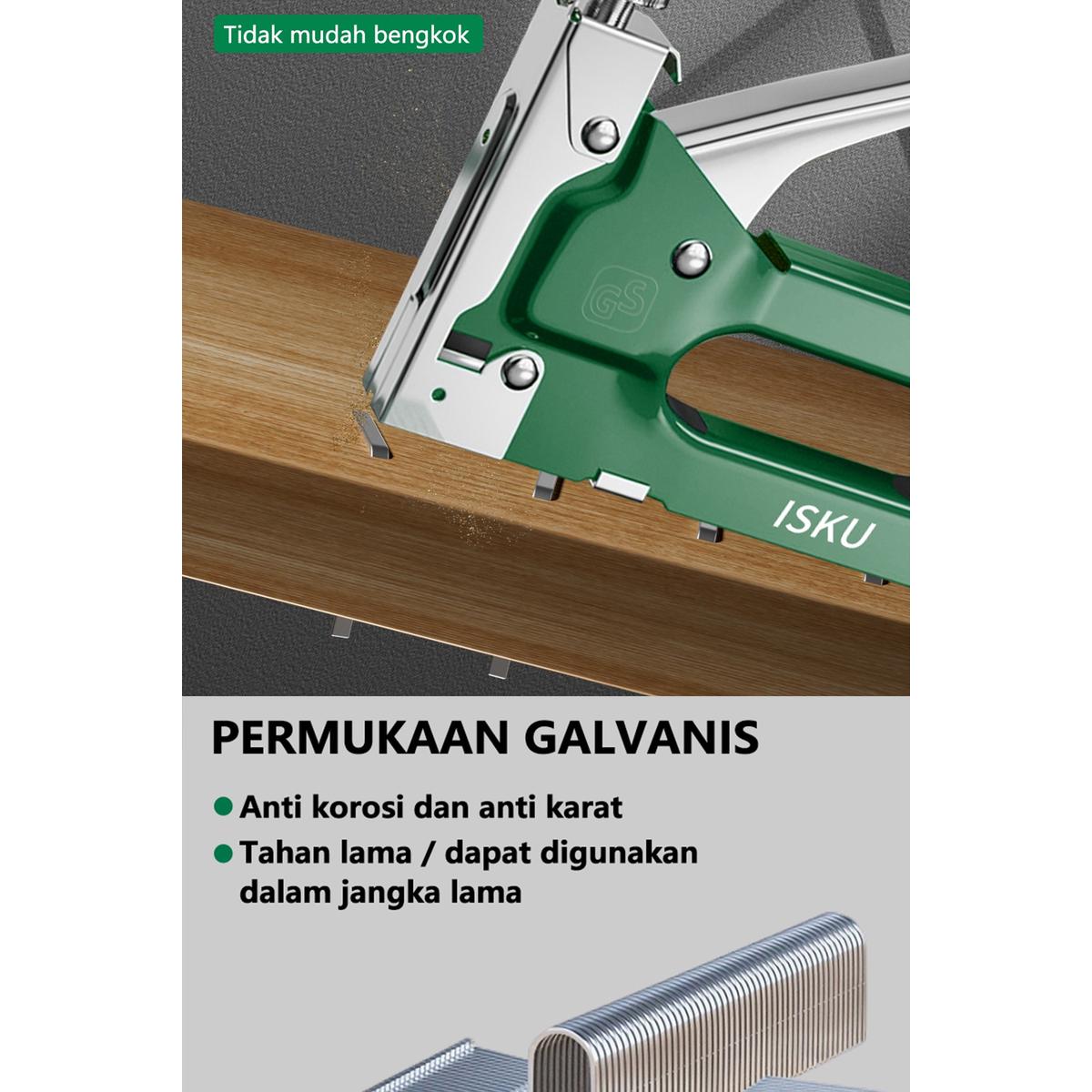 ISKU staple gun refill stapler/ isi ulang refill staples 8 x 11.3 x 1.2mm*1000pcs Isi staples tembak gun tacker perkakas