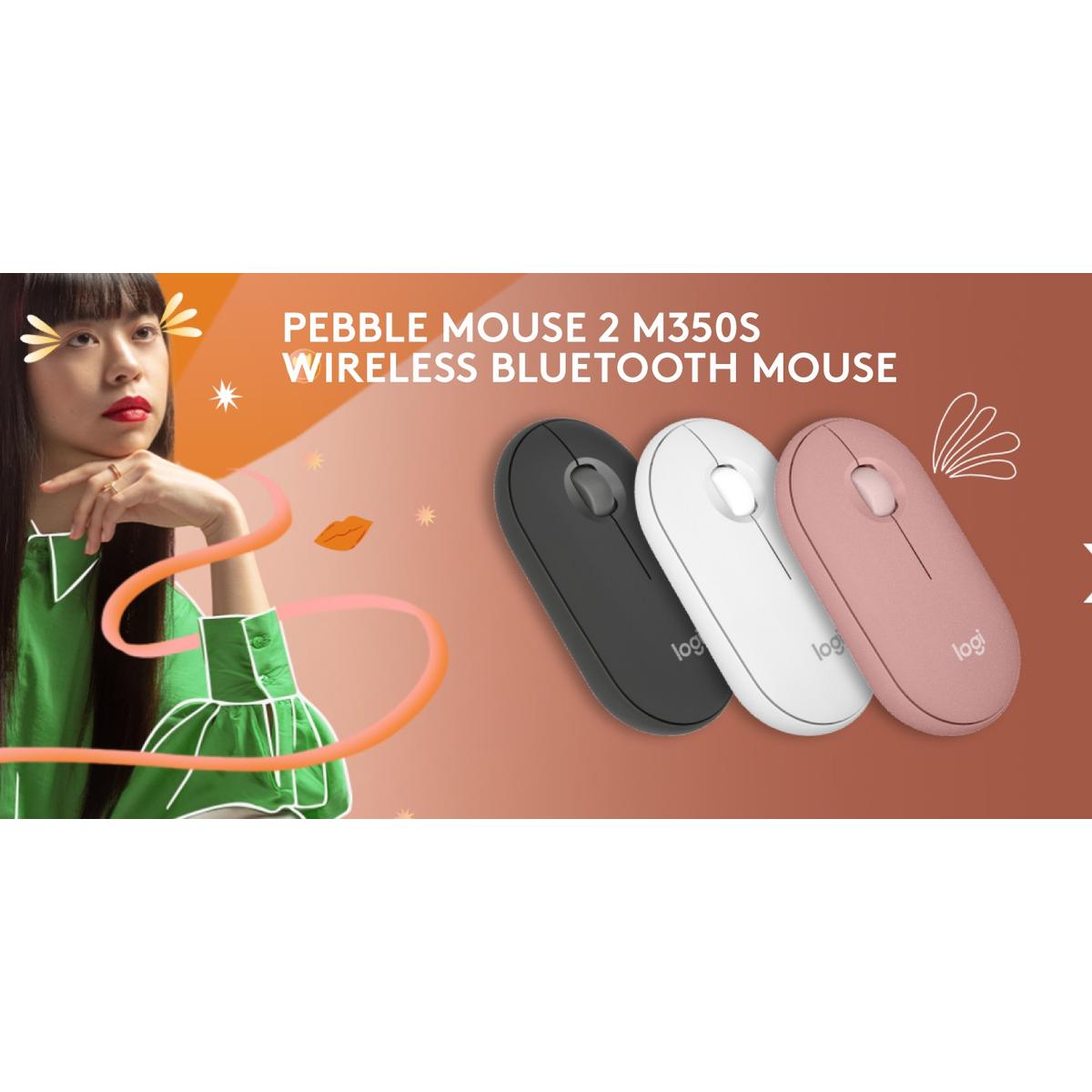 Logitech Pebble 2 M350s Mouse Wireless Bluetooth Slim Silent