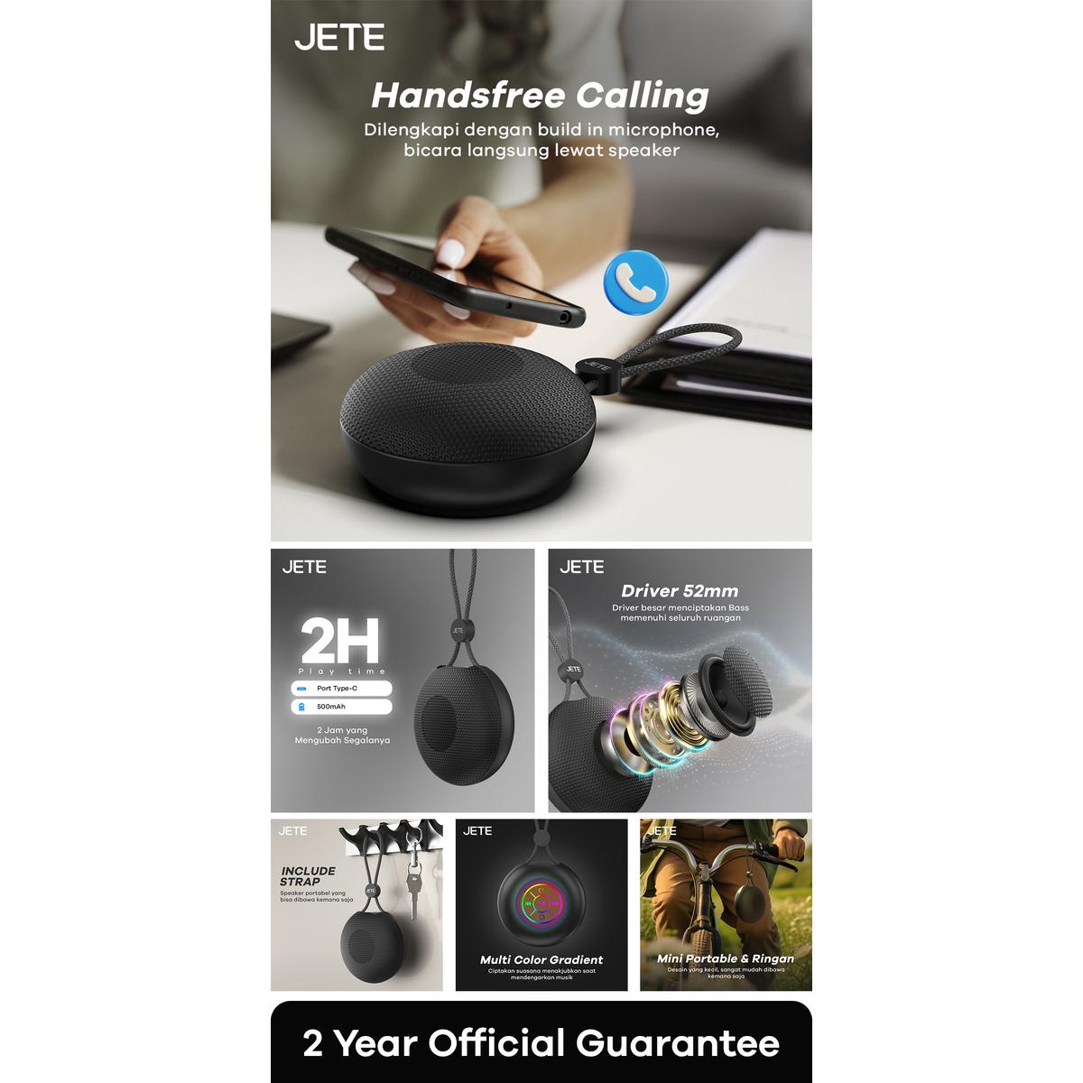Product Introduction of JETE SM2 Speaker Bluetooth 5.3 Deep Bass - Garansi Resmi 2 Tahun 1