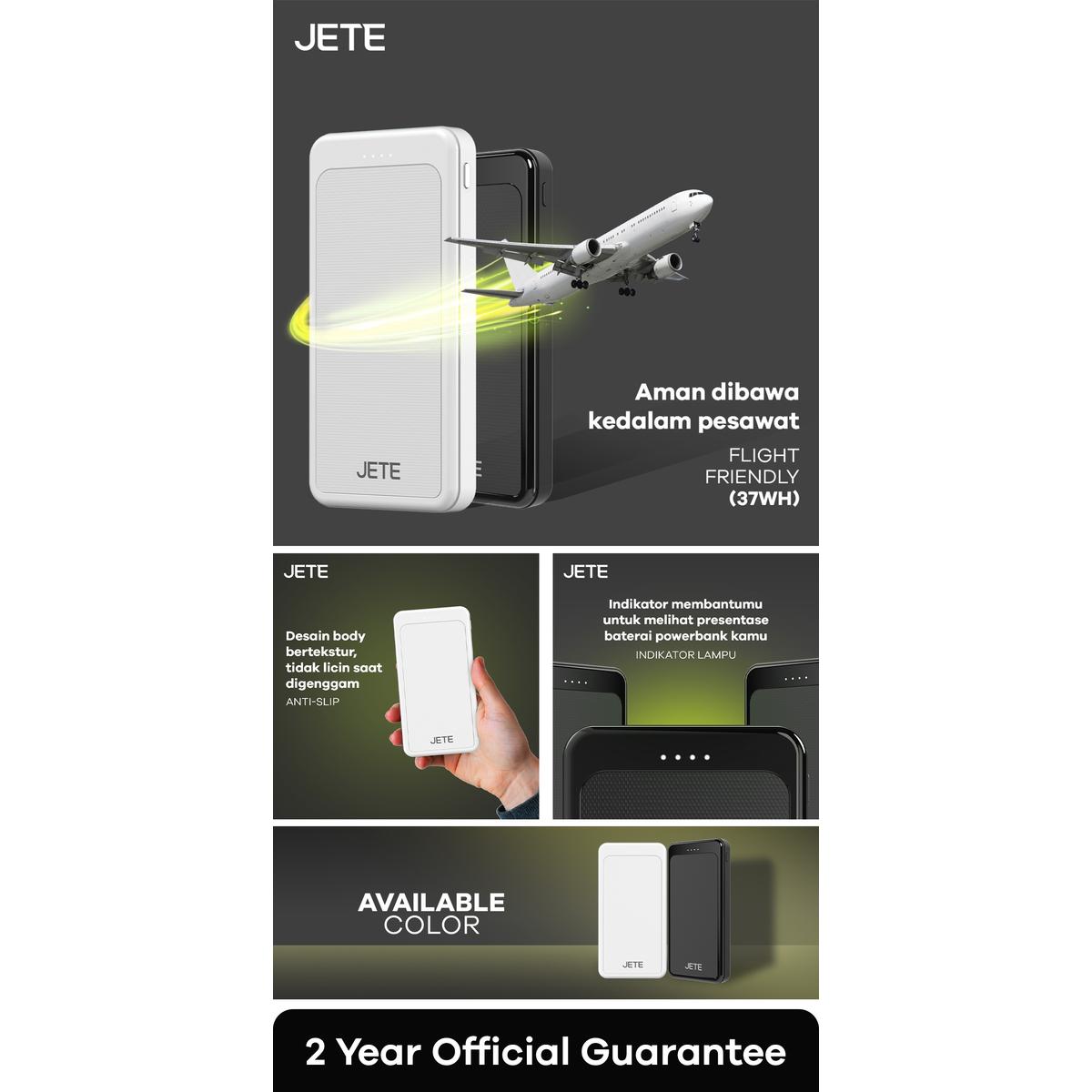 Product Introduction of JETE C8 Powerbank 10000mAh with Dual USB Output 2.1A - Garansi 2 Tahun 1