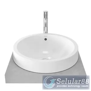Toto LW528NJ Body Only Wastafel Wash Basin White Keramik ORI GOSEND