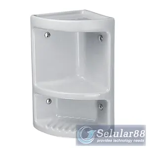 Toto S163N Tempat sabun shampo sudut keramik white ORIGINAL ORI Gosend