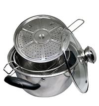 Gambar Panci Deepfryer Steamer Tutup Kaca 24 cm dari GG_Utensils Jakarta Barat 2 Tokopedia