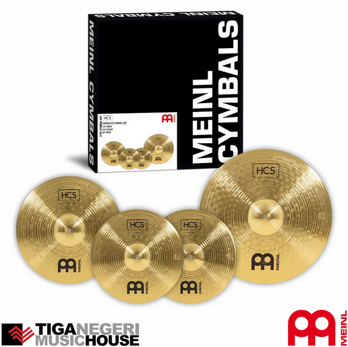 Gambar MEINL Cymbal HCS Set HCS141620 14" Hihat 16" Crash 20" Ride dari Tiga Negeri Music House Kota Bandung Tokopedia