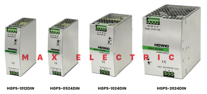 Gambar HOWIG, Din Rail Power Supply, 100-240 VAC, 6A (HGPS-0612DIN) dari Max Electrics Kota Administrasi Jakarta Timur Tokopedia