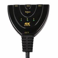 Gambar Amkle Kabel HDMI Switch 3 Port 4Kx2K 3D - XZT001107 - Black dari Galuh Saputra Shop Kota Administrasi Jakarta Barat 3 Tokopedia