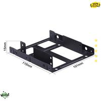 Gambar HSEN Enclosure Exernal HDD / SSD 2.5 Inch to 3.5 Inch 2 Bay - SCM0002 dari AmanahBigStore Jakarta Barat 4 Tokopedia