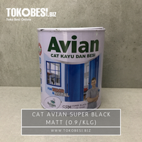 Gambar Cat Avian super black matt (0.9/klg) dari Teguh tokobesi Kota Bandung 1 Tokopedia